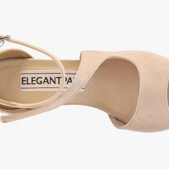 NWT Elegantpark Women's Peep Toe High Heels Size 7 - Picture 4 of 15